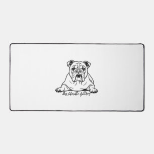 Süße Bulldogge Schreibtischunterlage