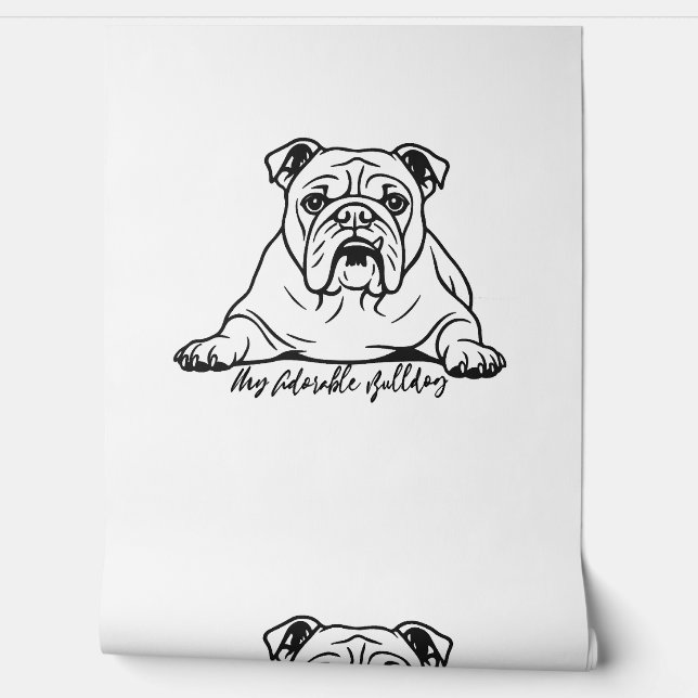 Süße Bulldogge Tapete (Abrollen)