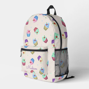 Süße bunte Cupcakes Bedruckter Rucksack