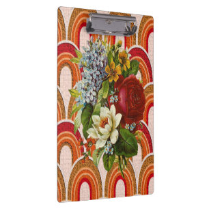 Süße bunte florale Klemmbretter