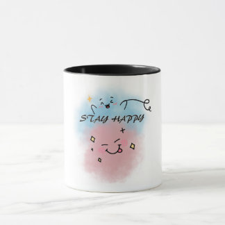 Süße bunte Gesichts-Kaffeetasse Tasse