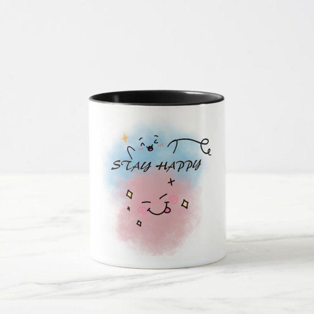 Süße bunte Gesichts-Kaffeetasse Tasse (Zentrum)