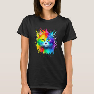 Süße bunte Katze zur Kitten Katzen Adoption T-Shirt