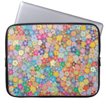 Süße bunte Laptop-Hülse des Blumen-Entwurfs-|