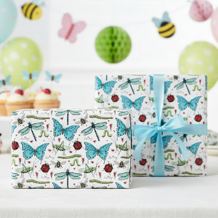 Süße bunte Liebeskäfer-Insekten für Käferliebhaber Geschenkpapier