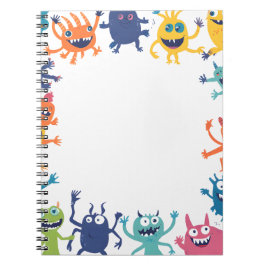 Süße bunte Monster-Rand-Notizblock Kinder Cartoon Notizblock