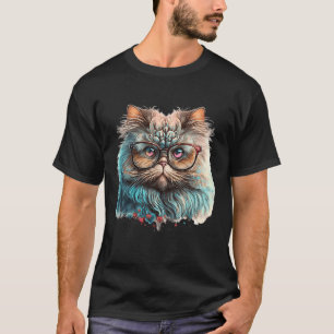 Süße bunte Perserkatze Valentinstag 1 T-Shirt