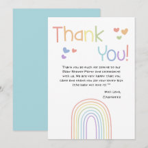 Süße bunte Regenbogen-Herzen-Baby-Party