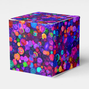 Süße bunte spiralförmige Cosmos-Muster Geschenkschachtel