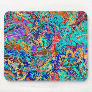 Süße bunte vintage Blumen Mousepad