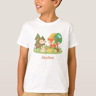 Süße bunte Waldtiere für Kinder T-Shirt