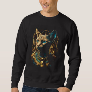 Süße Burmesische Katze Ägyptischer Pharao Burmesi Sweatshirt