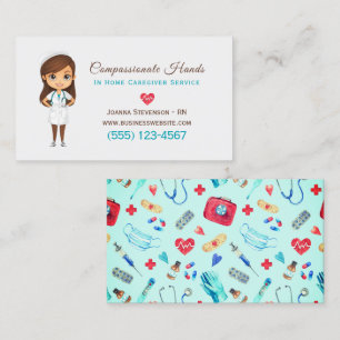 Süße Business Card für den Pflegedienst im häuslic Visitenkarte
