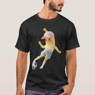 Süße Bynana Fußballerin, Lustiges Fußballspieler-T T-Shirt