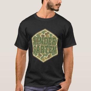Süße Camo-Kindergarten-Rückkehr-zur-Schule-lustige T-Shirt
