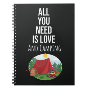 Süße Camping-Geschenkideen Camper Outdoor-Natur Notizblock