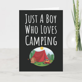 Süße Camping-Karten für Baby-Jungen Kinder Camper  Karte