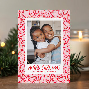 Süße Candy Cane Frohe Weihnachten 2 Foto