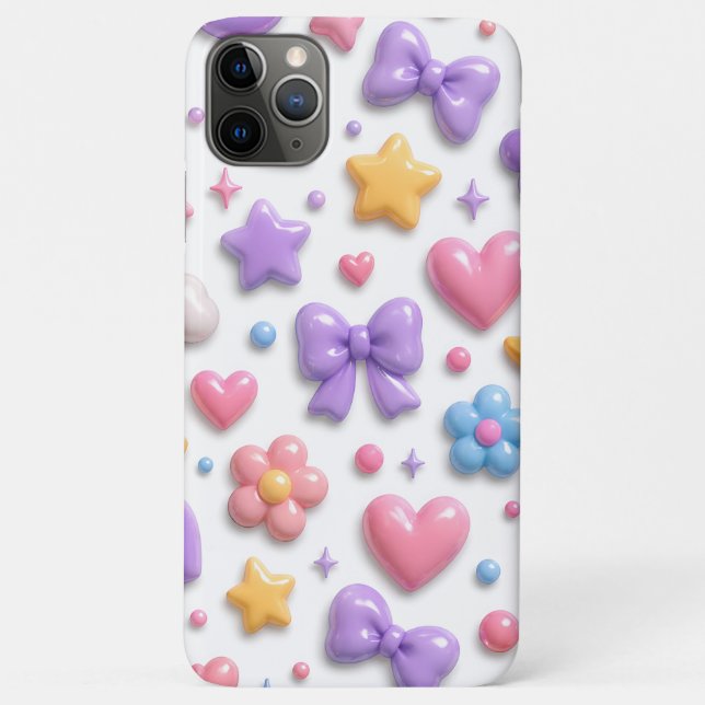 Süße Candy Pastell Icons Muster Case-Mate iPhone Hülle (Rückseite)