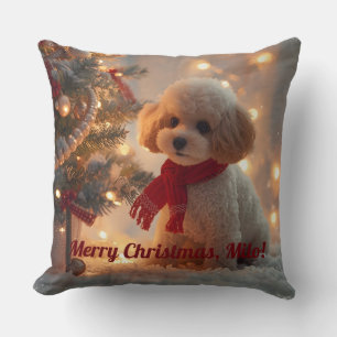 Süße Caniche-Weihnachtsdecke Gemütliche Weihnach Kissen