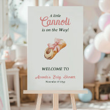 Süße Cannoli-Rosa-Schleifen-Girl-Italienische-Baby