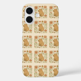 Süße Capybara-Handyhülle – Pastell-Tier-Ästhetik iPhone 16 Hülle