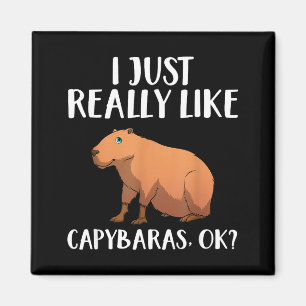 Süße Capybara-Kunst für Männer Frauen Kinder Tier Magnet