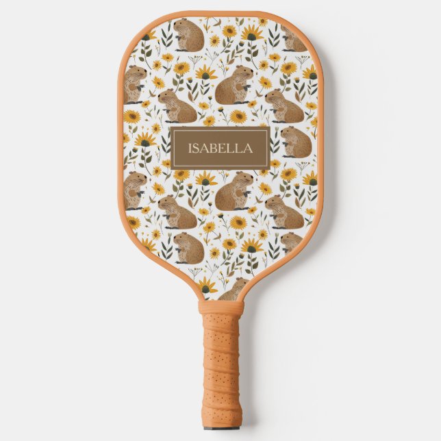 Süße Capybara Pickleball Schläger (Vorderseite)