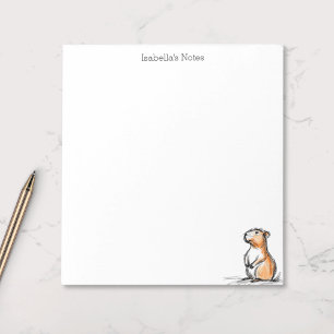 Süße Capybara-Skizze  Notizblock