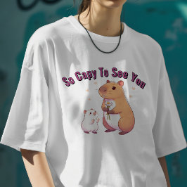 Süße Capybara So Capy Dich Zu Sehen T-Shirt
