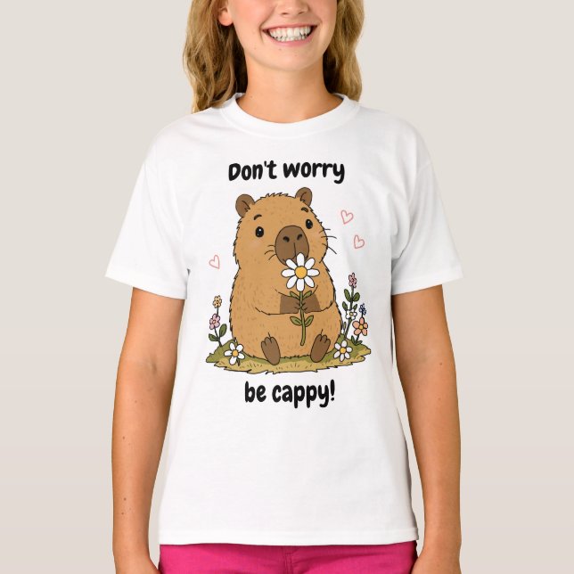 Süße Capybara T-Shirt (Vorderseite)