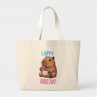 Süße Capybara-Tragetasche | Lustiges Geschenk für Jumbo Stoffbeutel