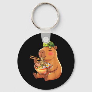 Süße Capybara und Turtle Rucksack Ramen Kawaii Schlüsselanhänger