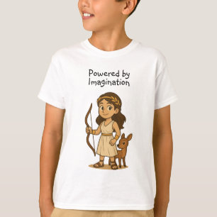 Süße Cartoon-Artemis-Baby, Powered by Imagination T-Shirt