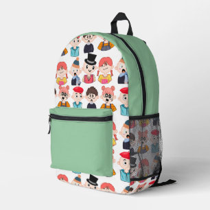 Süße Cartoon-Charaktere-Rucksack Bedruckter Rucksack