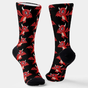 Süße Cartoon fliegender Teufel Socken