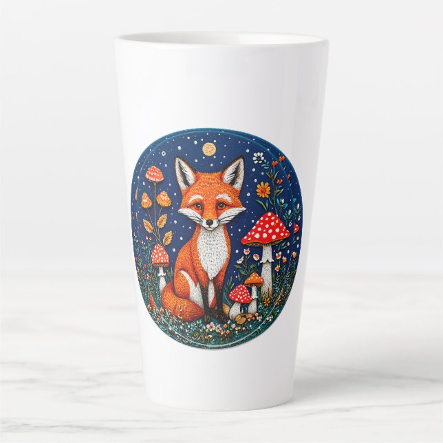 Süße Cartoon-Fuchs Milchtasse (Vorderseite)