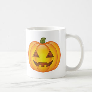 Süße Cartoon-Halloween-Jack-O'-Lantern-Kürbisse Kaffeetasse