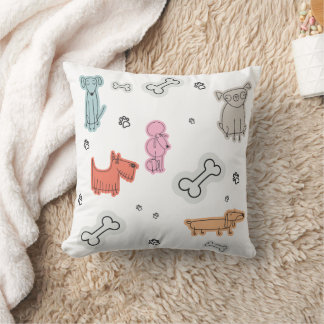 Süße Cartoon-Hunde Baby-Wurfkissen Kissen