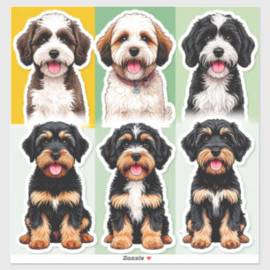 Süße Cartoon-Hunde-Sticker Aufkleber