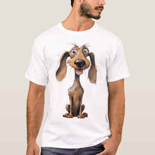 Süße Cartoon-Hunderassen-Kunstsammlung T-Shirt