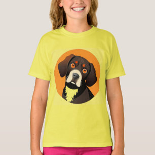 Süße Cartoon-Illustration eines Welpen T-Shirt