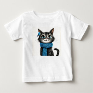 Süße Cartoon-Katze Baby T-shirt