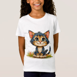 Süße Cartoon-Katze T-Shirt