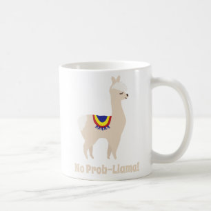 Süße Cartoon Kein-Prob-Llama-Tasse Kaffeetasse