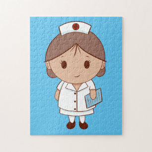 Süße Cartoon-Krankenschwester