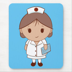 Süße Cartoon-Krankenschwester Mousepad