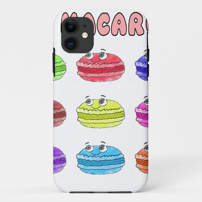 Süße Cartoon-Macarons Case-Mate iPhone Hülle (Rückseite)