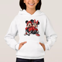 Süße Cartoon-Mäuse-Paar-Kinder-Hoodie