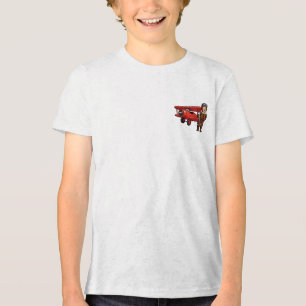 Süße Cartoon-Mechanikerin mit roter Auto-Illustrat Tri-Blend Shirt